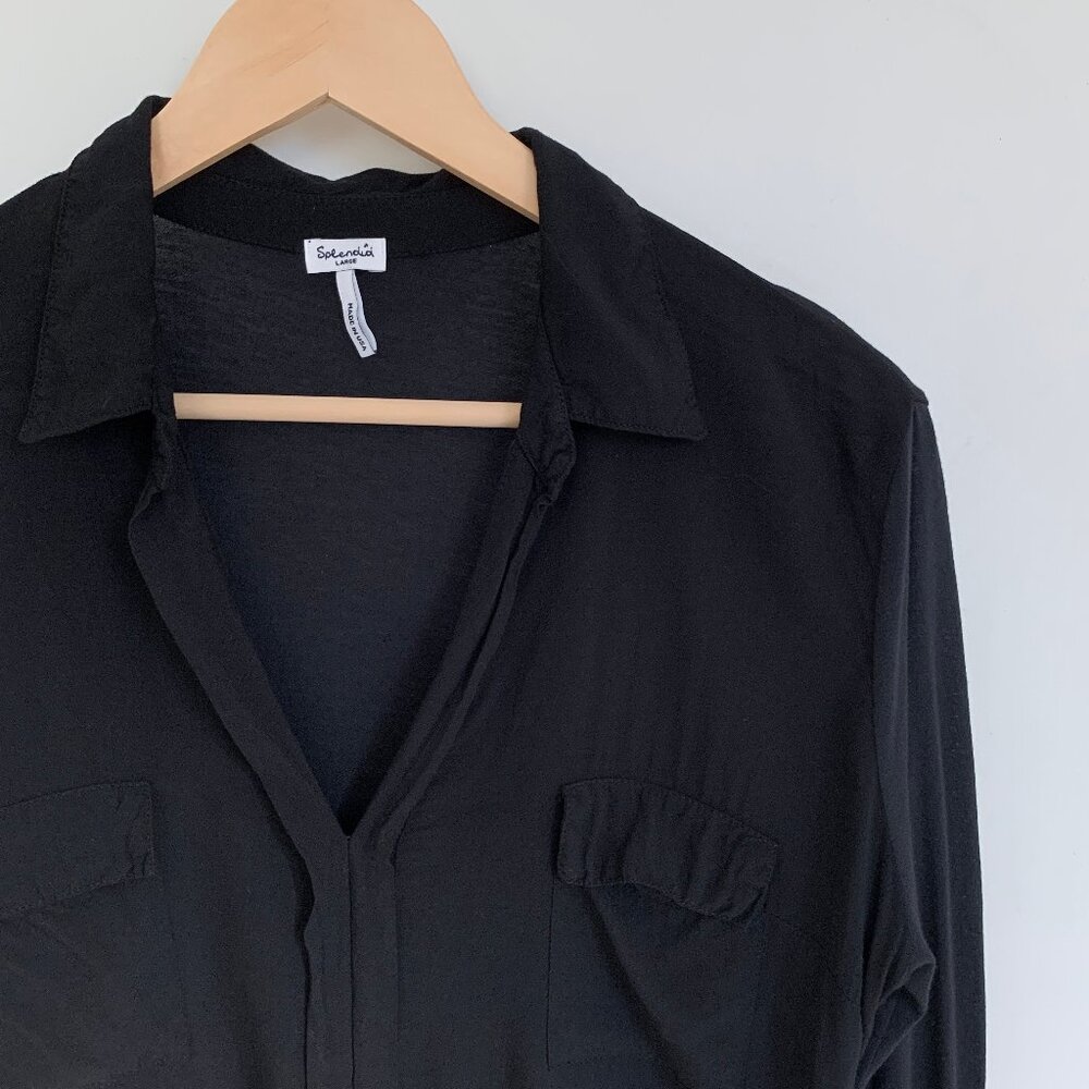 Splendid Always Shirting Pocket shirt black Large